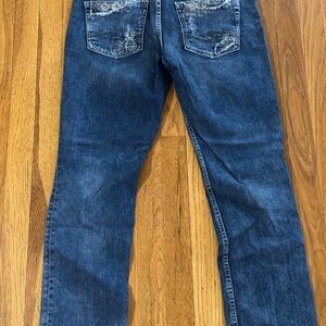 Silver Suki Jeans Women's Blue Straight Leg W30/L30